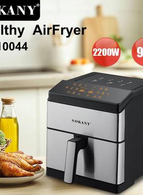 热卖SOKANY10044空气炸锅不锈钢9.5L电炸锅家用2200W触屏炸锅