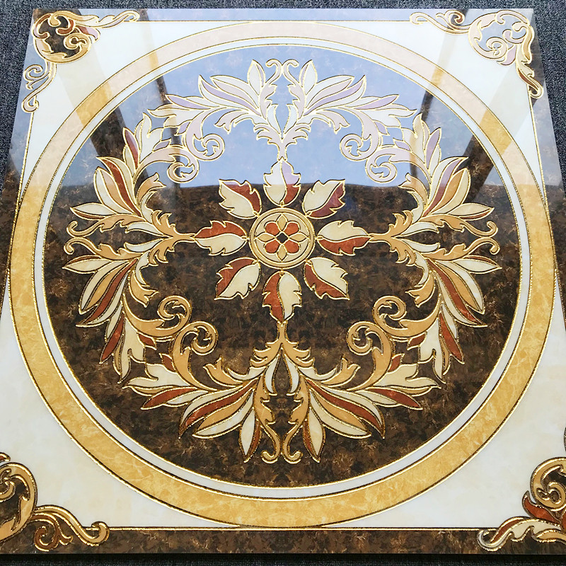 入户玄关800x800单片拼花瓷砖 客厅饭厅微晶石过道走廊地毯花地砖