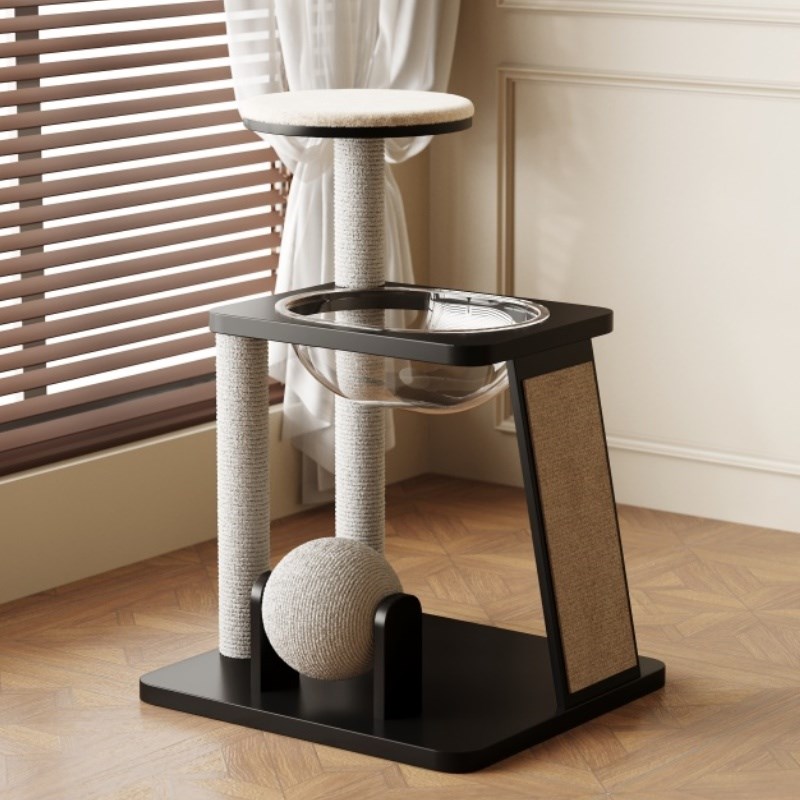 太空舱猫爬架猫窝猫树一体猫架跳台抓柱小型不占地球球玩具剑麻