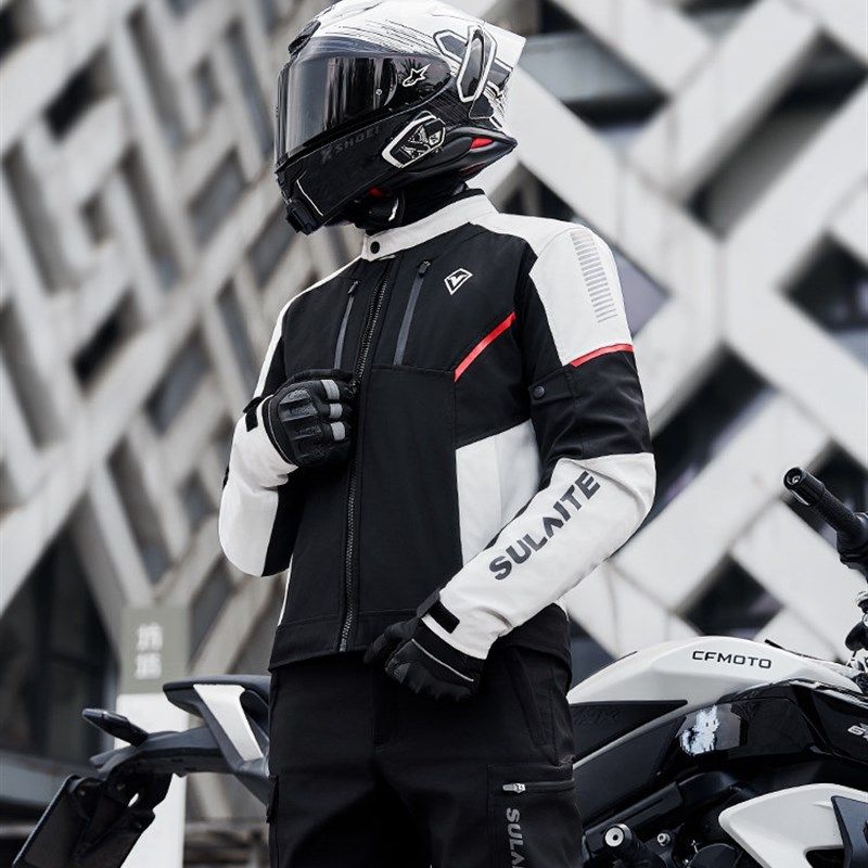 速莱特摩托车骑行服秋冬CE级防护防摔可拆卸内胆保暖防水套装男女