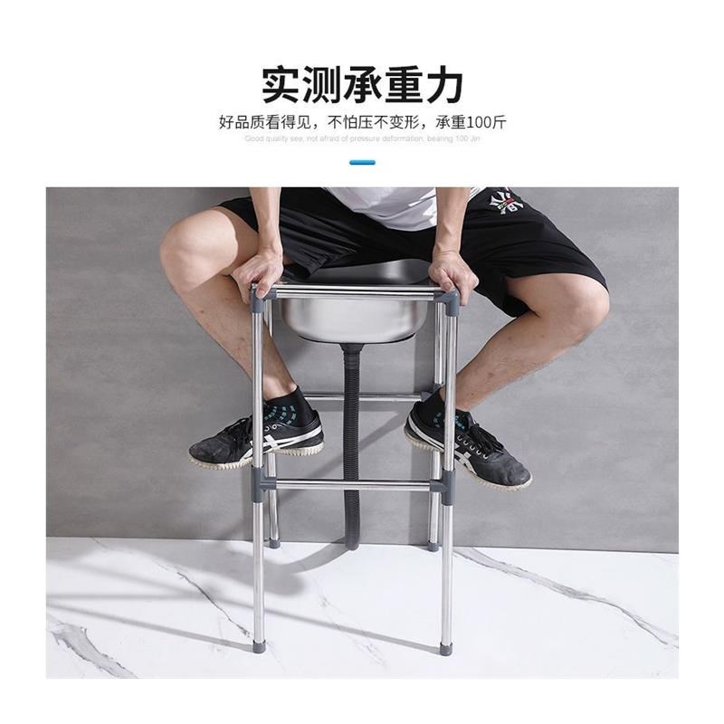 简易洗手盆台不锈钢洗脸洗手池架子卫生间洗漱台落地移动水池单盆