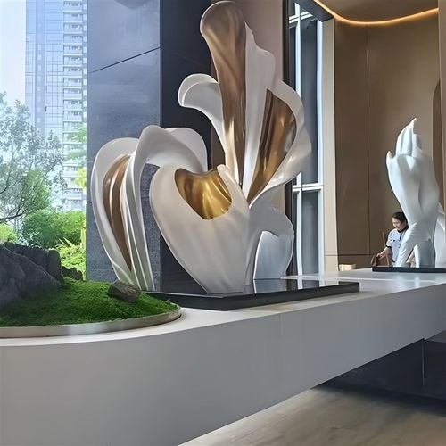 可定制大型落地玻璃钢雕塑艺术品售楼处商业中心酒店大堂装饰摆件