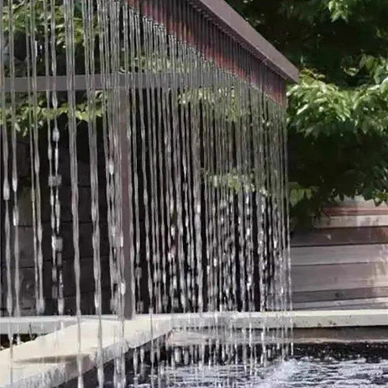 水帘式不锈钢瀑布出水口别墅花园庭院水幕墙水景墙鱼池水景,商业/办公家具,叠水瀑布,淘宝优惠券,粉丝福利购,淘宝优惠卷