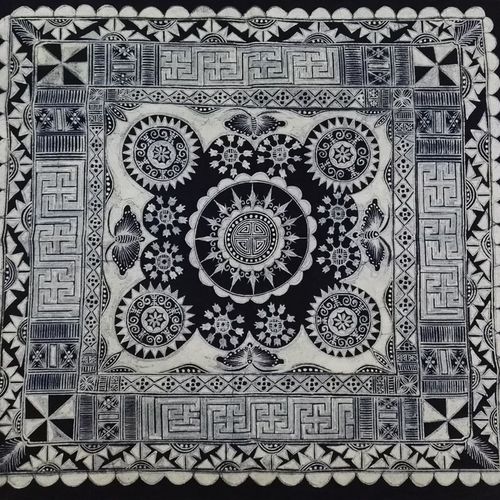 蜡染抱枕订制纯手工制作草木染民族特色抱枕图案定做车枕沙发抱枕