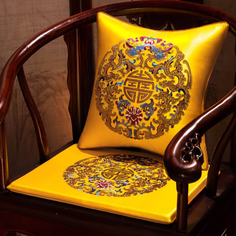 红木沙发坐垫中式椅子垫餐椅圈椅垫实木家具太师椅官帽茶椅凳子垫