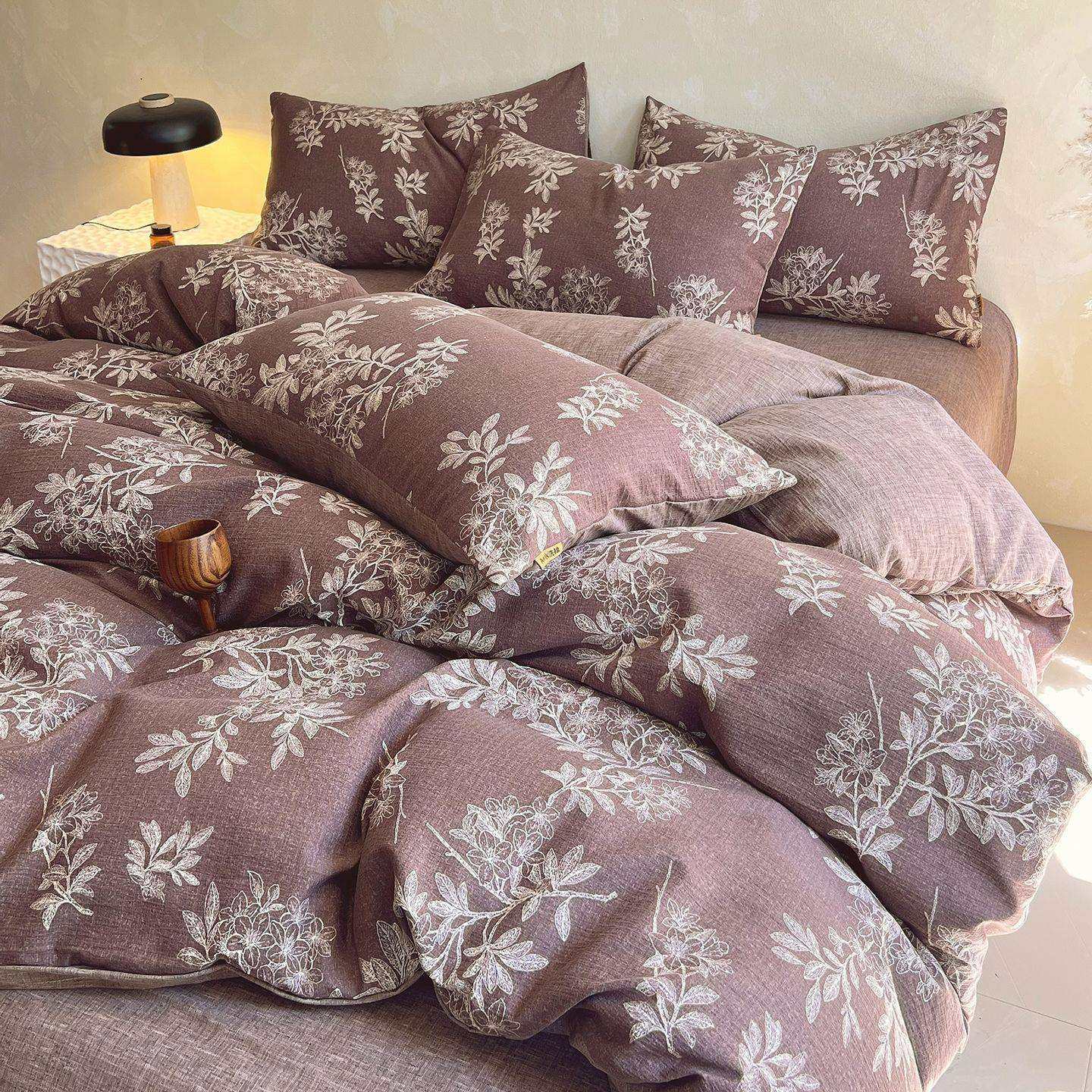 秋冬全棉麻四件套原加厚裸复睡棉66纯床单被套古碎花床笠款三件套,畜牧/养殖物资,特种养殖设备,淘宝优惠券,粉丝福利购,淘宝优惠卷