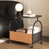 小RRI推车置物架架可移动玻璃桌板储物户简约小型客厅卧收室床头