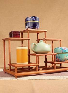 缅A008甸梨中式古董古架储物架博木架茶具隔断展示置物架实木花多