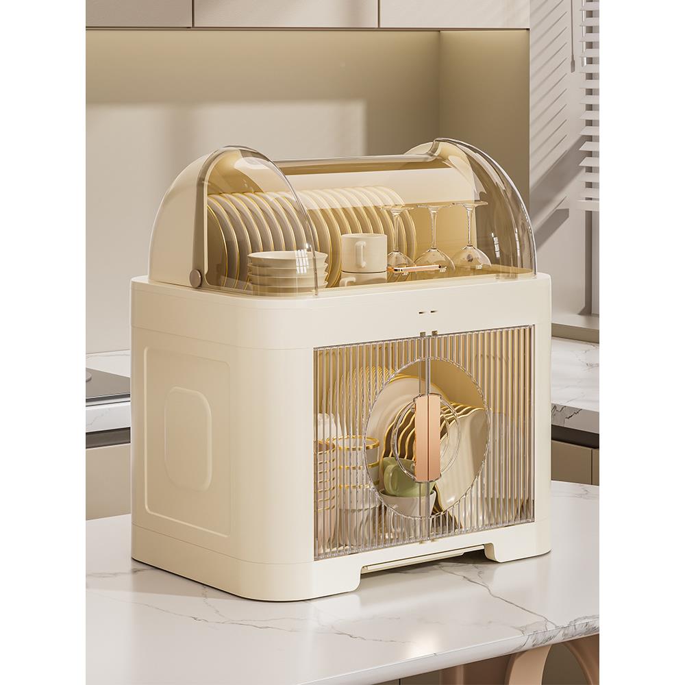 厨房碗架碗筷收碗纳盒碗用带盖放餐具ltao8526装箱家碟盘沥水置物