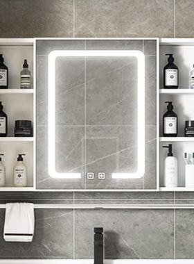 单式独镜收纳盒镜28504子挂墙储物小户型箱镜化妆太空铝浴室镜柜