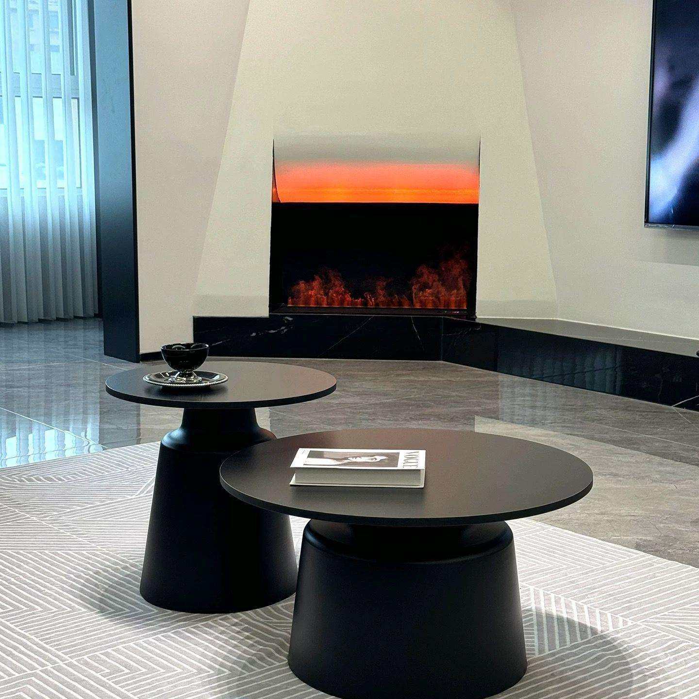 油风家用客厅新形款茶几MBZ现简约奶小户型代圆可移动网红民宿小