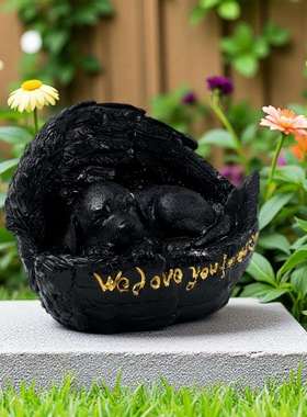 款宠庭物天新狗使狗墓碑花园院纪念动物雕像工艺品MJ-013摆件草坪