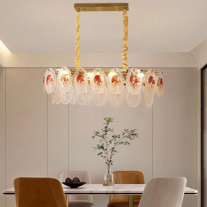 法古式轻奢主卧室灯吊灯636现代简约复油5水晶202年新款奶风客厅