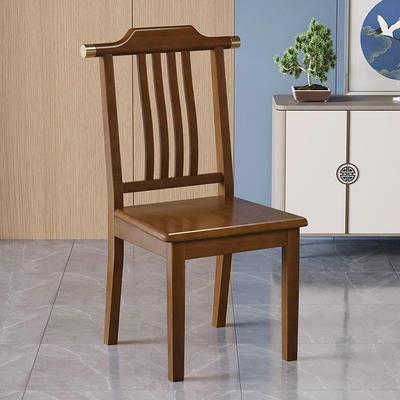 欧实木椅子餐椅久坐家轻用凳子白木式靠背椅简蜡约现代奢新蓬勃家