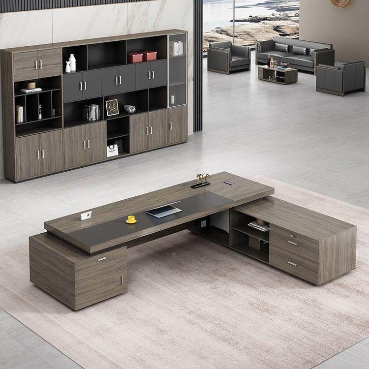 总裁老板桌桌QMF桌子经理家班台办具公室组合主管现代简椅约电脑