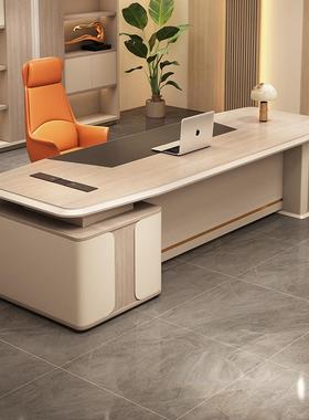 老板档轻奢办室桌椅组合大班台简约现代64355经理主管桌高总裁桌