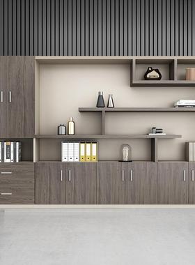 景柜经理办公室家具靠背墙木落资料柜质文件柜子储物87432高柜地