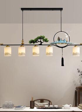 新办中式茶室茶桌吊灯禅室中式餐厅意公茶台灯中OVZ国风复古前台