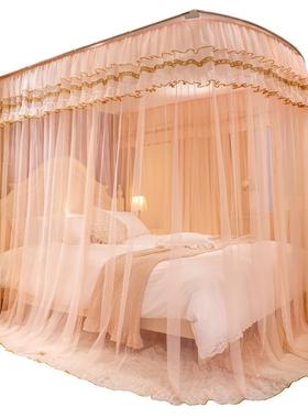 u型房伸缩蚊用帐家2025新5款支架卧室老式落地202出租公主weAL102