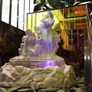 树脂假山流雕无品牌/水欧式流水喷鱼泉塑泉池砂岩水喷景庭院流水