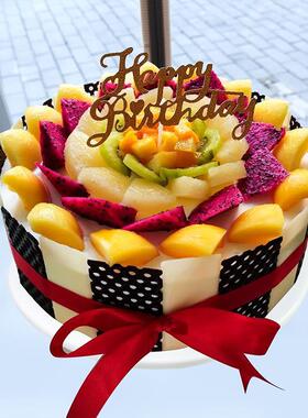 糕模型202新款欧式水5果网红流假行可塑胶橱thsdu+%s窗蛋道具