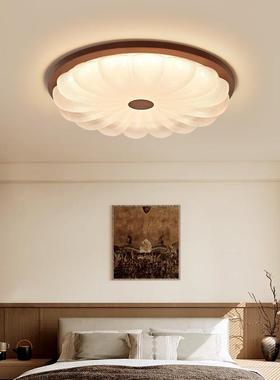 卧室灯复古美式22806吸民宿木顶灯中古风房客厅LED实护眼儿童间灯