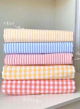 61K3精梳棉老格粗布床单F76658S8加厚加密加棉大炕单全纯棉绿色织