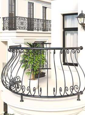铁铝NOY艺栏杆弧室定外阁楼阳台栏艺杆别墅护栏法式形室外可.制热