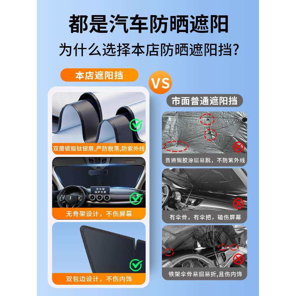 魏派山V蓝VVV6摩卡VV5高山汽车7前遮阳帘挡档防晒FEU隔热板遮光罩