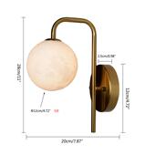 厂家直供打月壁灯现代简约奶YPE油风卧球室床头D过道书房弯管印壁