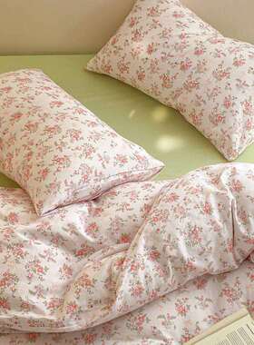 AXM-20250类纯棉双层纱四件套100全棉床床单被床套件学生宿舍三套