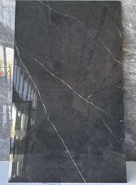 视佛山瓷砖深灰色通体0大理石客厅防滑地砖60x1200轻奢SBA厨电墙