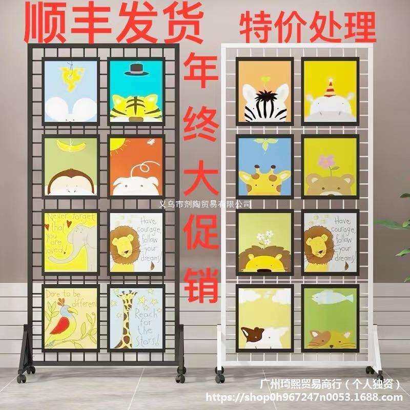 铁艺网格展示架货架RGZ铁网格网架纳幼儿作置物架品铁园丝网收网