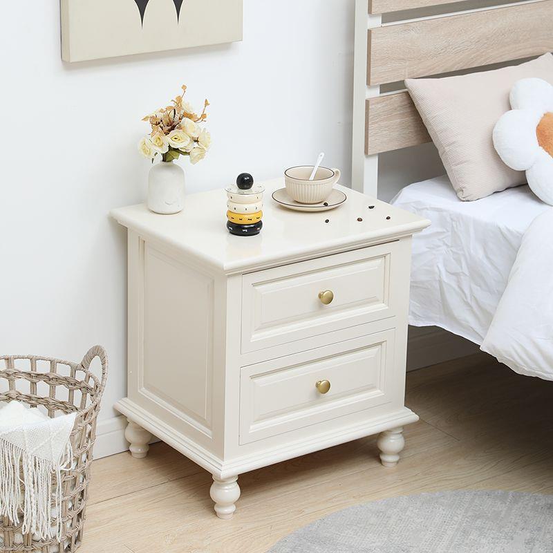 家用窄小简约储物WGK架床边柜实轻奢欧式子床室头木柜复古卧小型