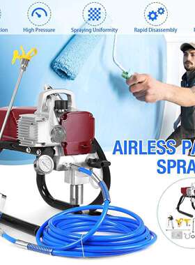 跨境货源166510V高压无气喷机喷乳油漆涂涂漆料无气喷漆胶机厂家