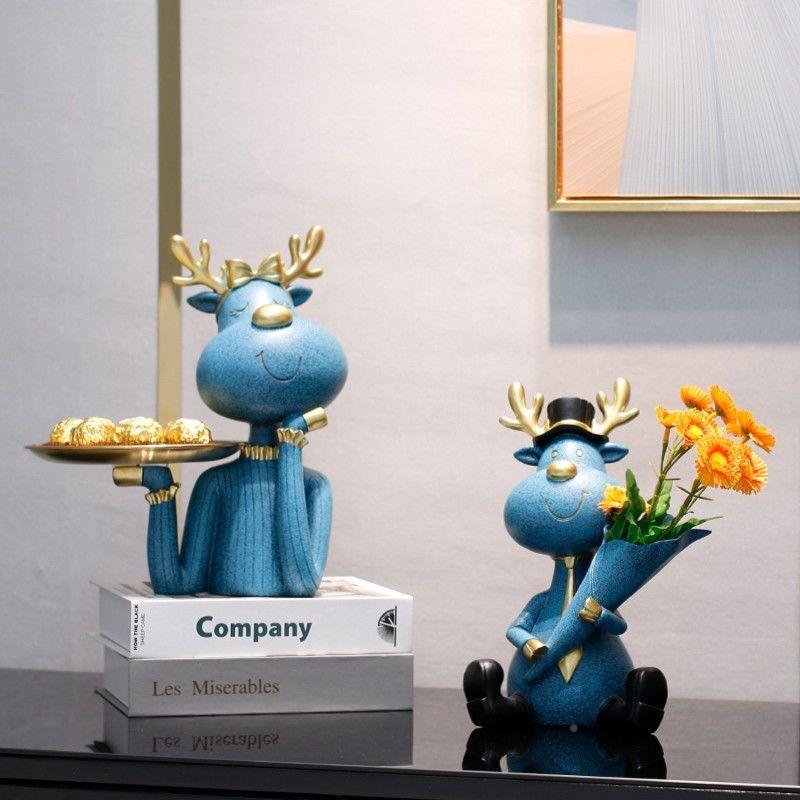 R5H摆钥匙收托盘家居客厅房间件创意入户门口关玄轻纳奢桌面YTM装