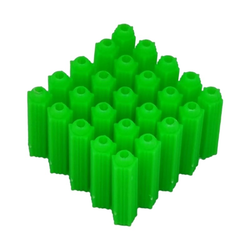 百钢绿色塑料膨胀管6厘8厘涨塞胀塞M6M8墙塞胶塞彭胀管胶栓胶粒
