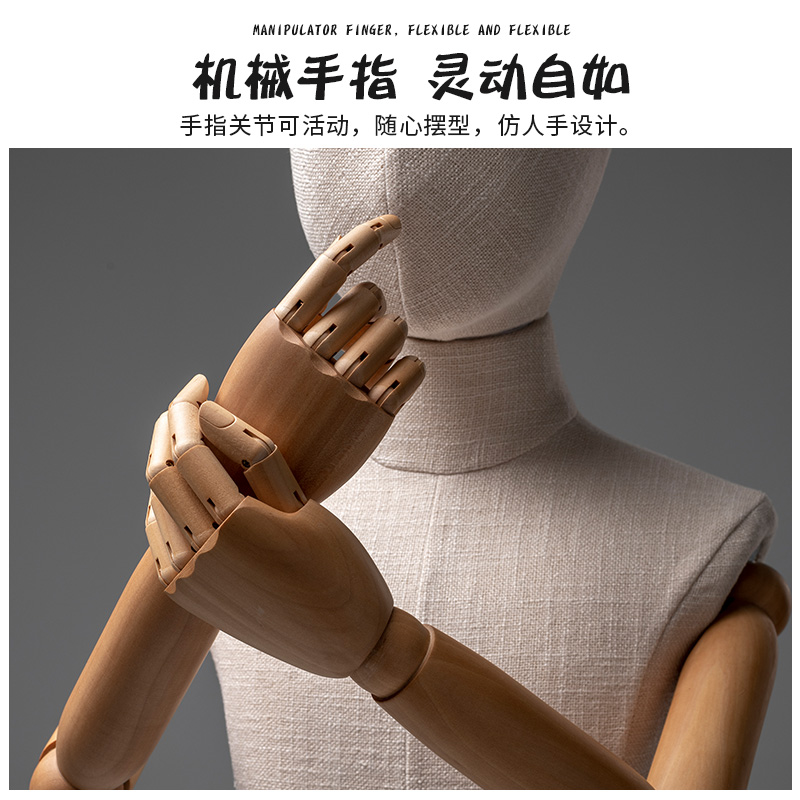 服装店儿童模特道具橱窗展示架半身韩版假人偶体带头男女小孩模特