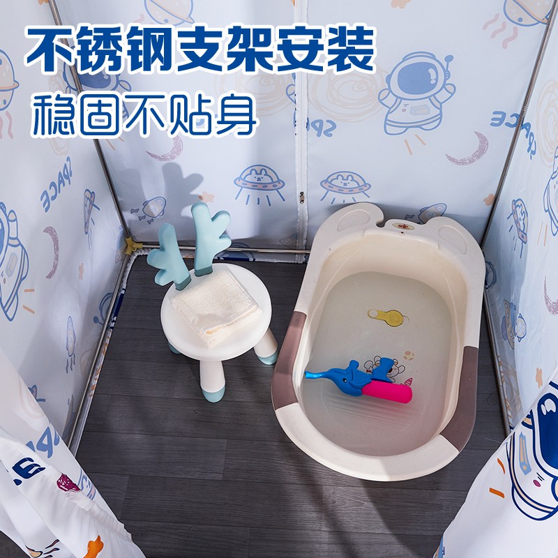 大号月子蒸澡罩浴罩冬天在家洗澡神器长方形儿童婴儿浴帐保温保暖