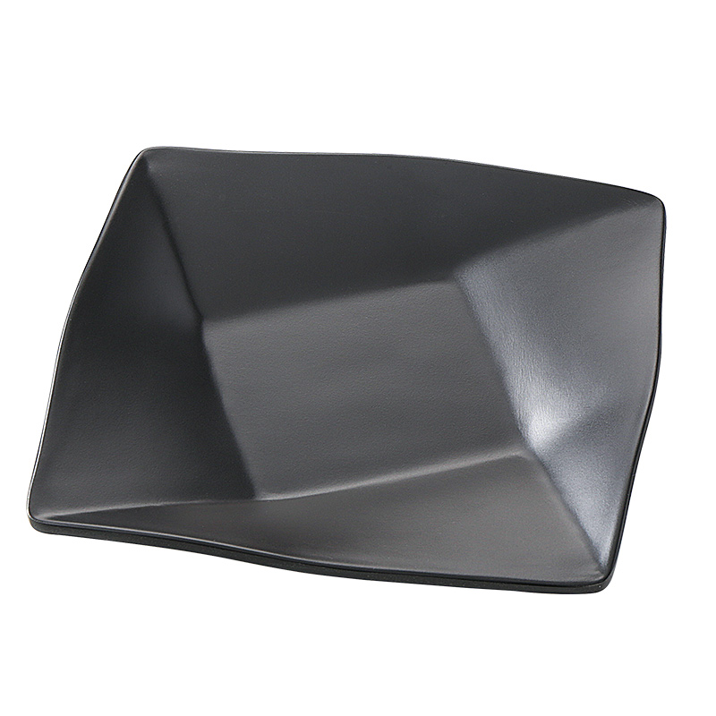 密胺餐具黑色盘子塑料火锅店菜盘烤肉碟饭店餐盘烧烤碟商用仿瓷盘