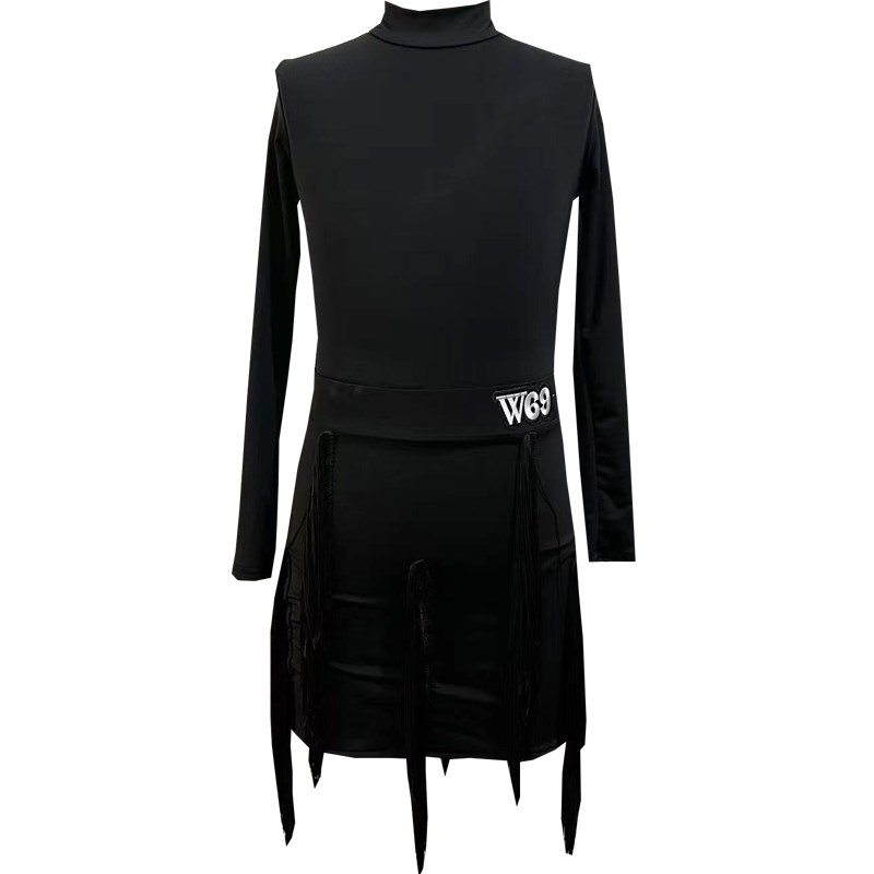新款儿童拉丁舞练功服女高级舞蹈训练服装少儿表演拉丁舞服女秋冬