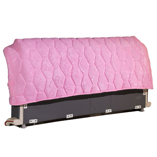 皮床床头罩床头套布艺弧形半圆形1.5/1.8m床现代简约靠背套防尘罩