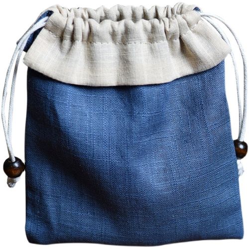 2025纯棉抽绳束口文玩盘玩布袋单层首饰珠宝收纳袋子主人杯茶新款