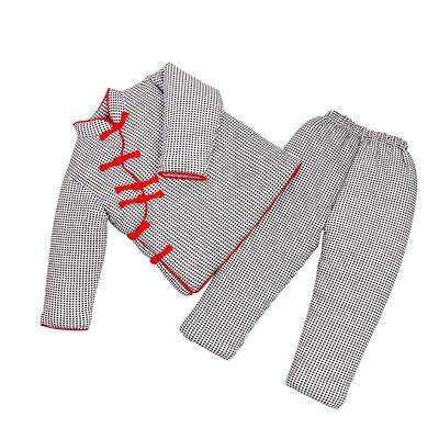 手工棉花棉衣宝宝套装花婴儿连体衣儿童女加厚棉袄棉裤棉服冬