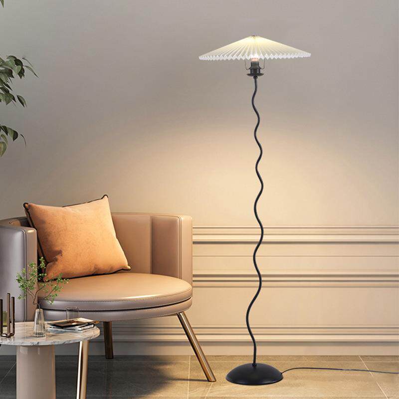 网红落地灯北欧简约后现代伞型立式台灯设计师款感卧室客厅灯