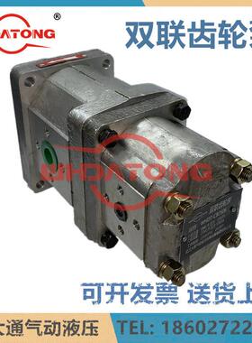 双联齿轮油泵CBC-2506WHDT-CB2506双联齿轮泵武汉大通气动液压
