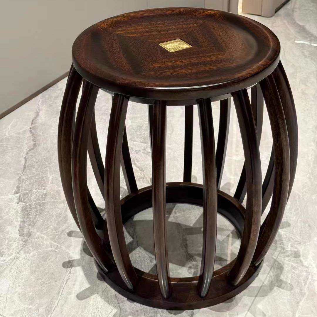 圆凳子鼓凳梳妆凳新中式家用餐凳客厅茶桌凳实木太师椅围椅茶台凳,3C数码配件,USB灯,淘宝优惠券,粉丝福利购,淘宝优惠卷