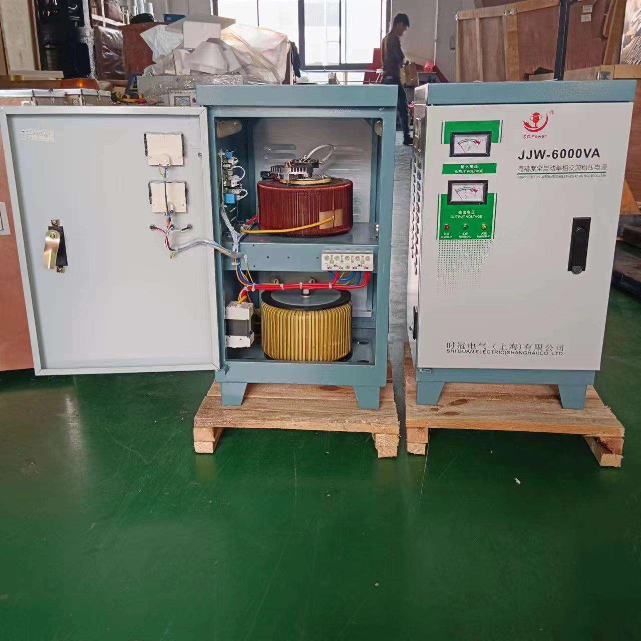 福建单相220V净化稳压电源JJW无杂波无触点全自动调压稳压6KW