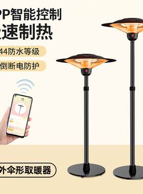 伞型电取暖器家用客厅大面积取暖户外餐厅电取暖炉室外取暖灯