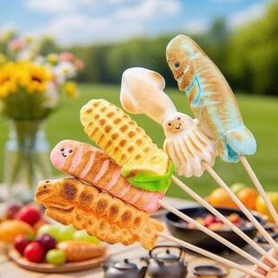 好来屋烧烤炭烤棉花糖商用食材可以烤的围炉煮茶小吃糖果零食批发